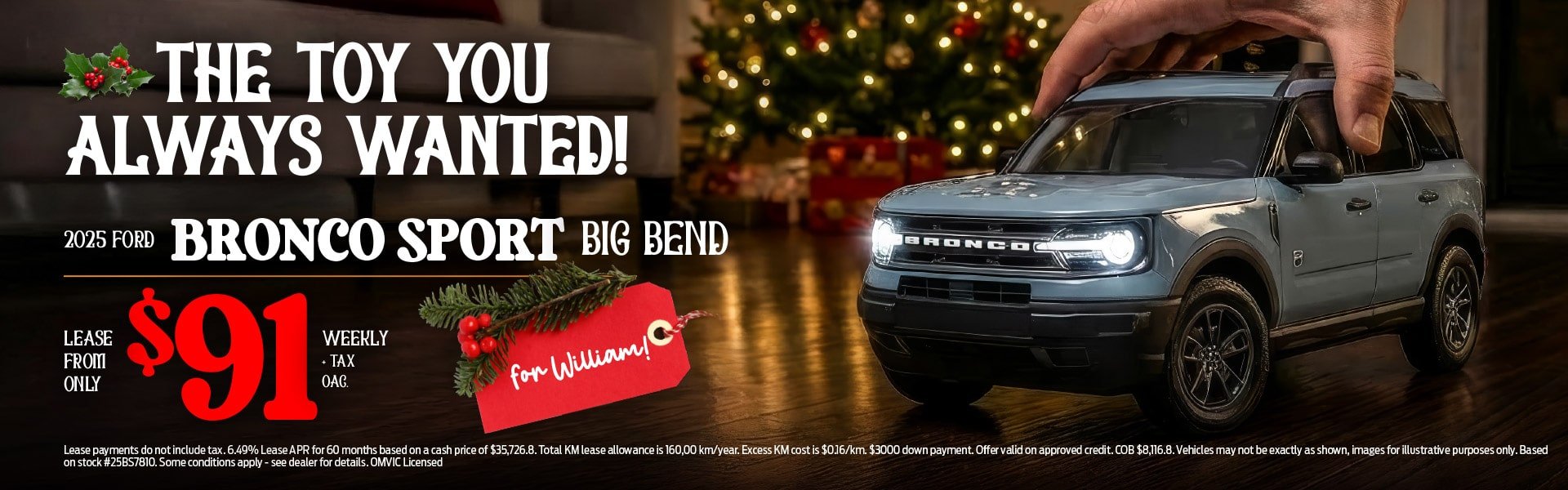 2025 Ford Bronco Sport Lease Deal